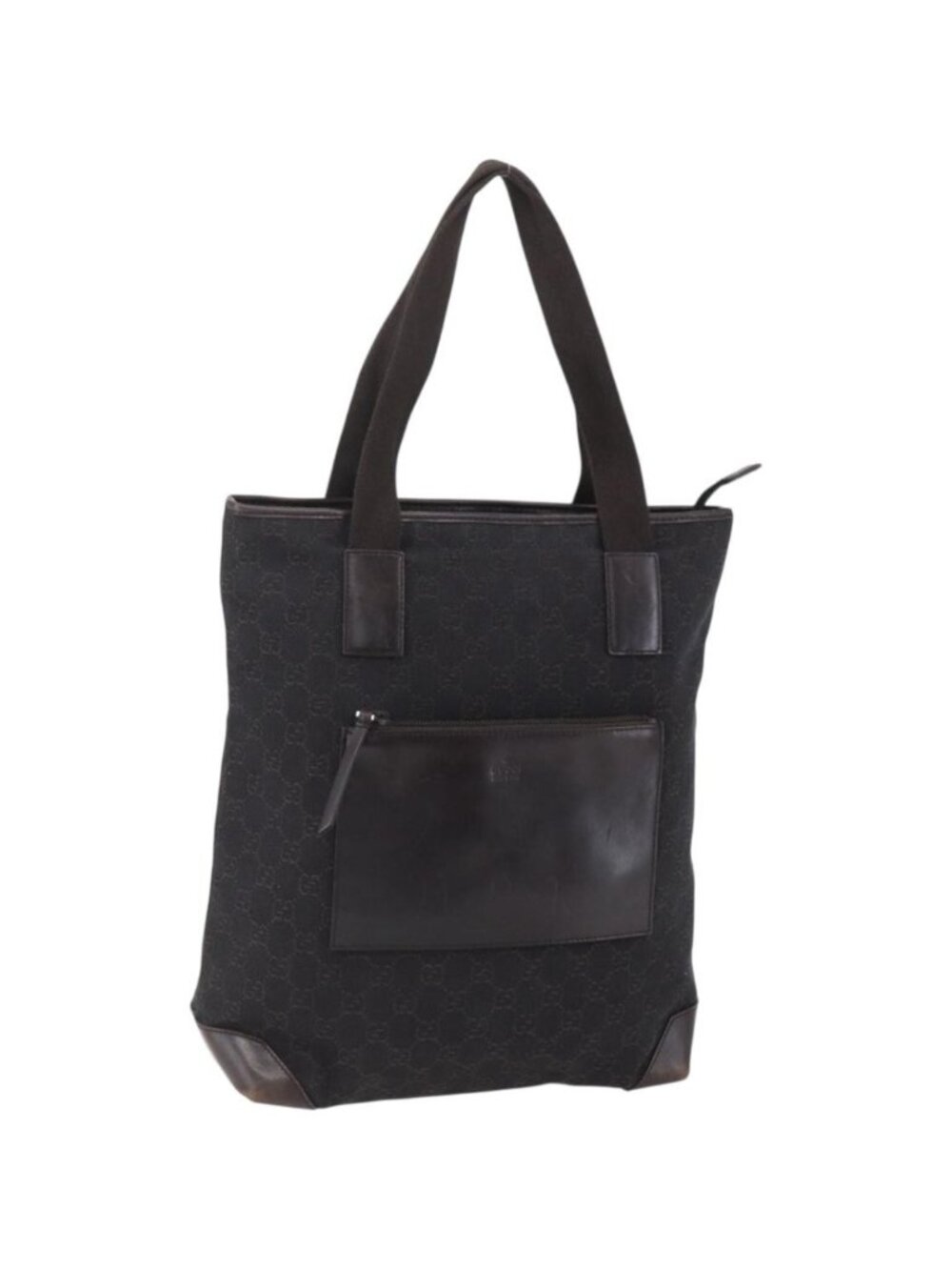 GUCCI GG Canvas Tote Bag Dark Brown 28892 00